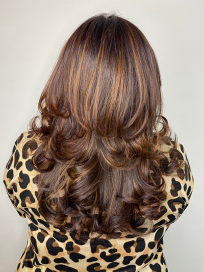 Layered hairstyles at Hair & The Hound Salon in Twickenham Layered hairstyles at Hair & The Hound Salon in Twickenham